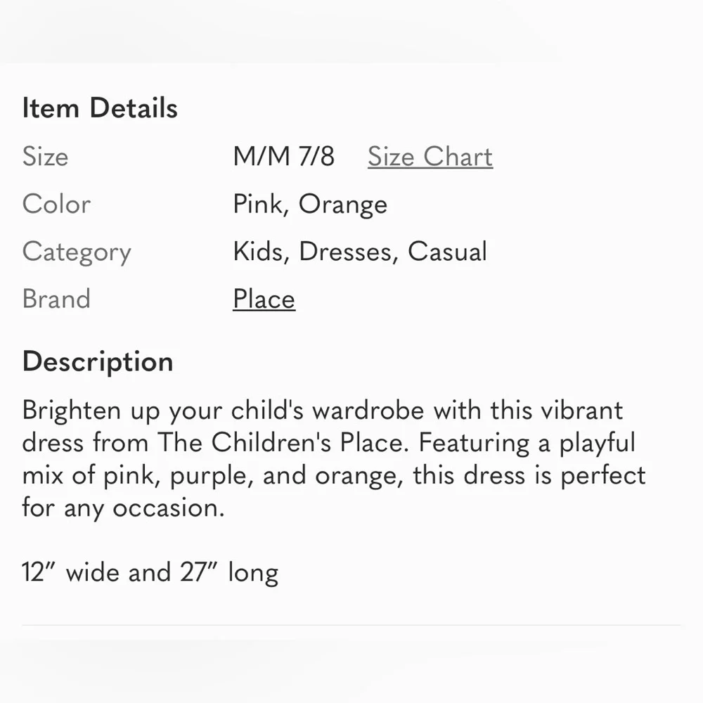 Place‎ Pink and Orange Sleeveless Sundress